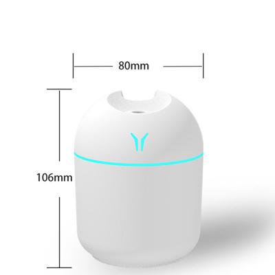 China 2022 Car Home Appliance 250ml USB Car Aroma Diffuser Led Light Portable Mini Air Humidifier Purifier Ultrasonic Mist Maker for sale