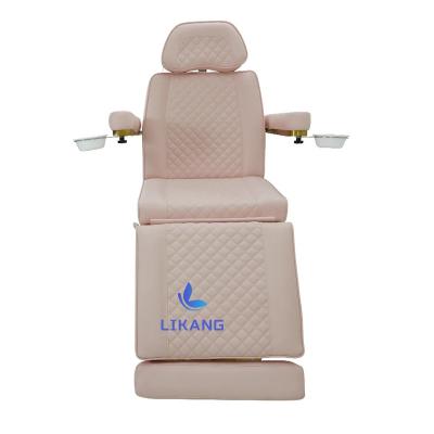 China Modern LIKANG  salon beauty spa hydraulic facial Electric rotatable beauty bed electric pedicure chair tattoo chair bed for sale