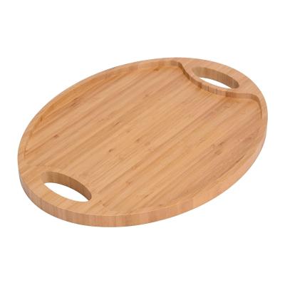 China Africa Bamboo Tray With Tall Handles For Food And Drinks Wooden Tray for sale