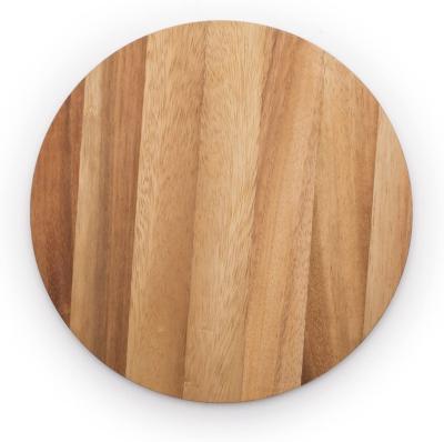 China Disposable Circle Serving Panel Acacia Wood Multi-Use Cutting Board for sale