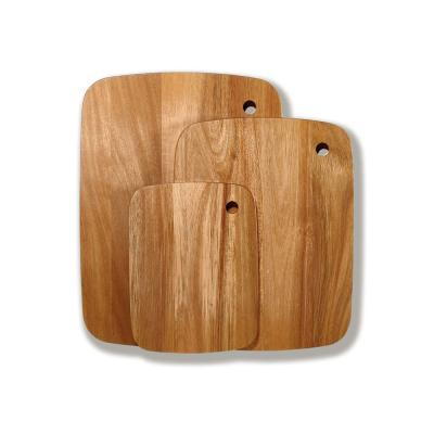 China 3 Kitchen Chopping Board China Wood Cutting Board Set BPA Free for Cheese Meat Fruit Vegetables Fish Pizza for sale