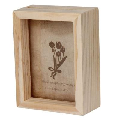 China Classic Tabletop Photo Frames Vintage DIY Picture Frame Photography Frame Wood Standing Leaning Table Top for sale