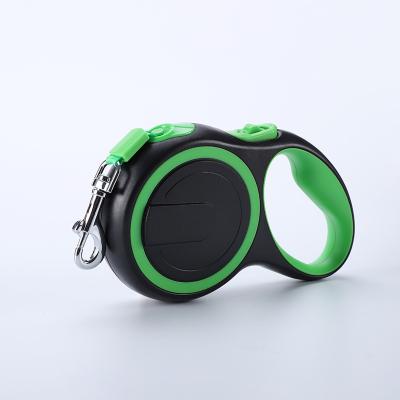 China Viable Green Retractable Dog Leash 10/16/26 Ft Rope Lead Pet For Small Medium Large Dogs 360 Tangle Free Strong Reflective Nylon Band for sale