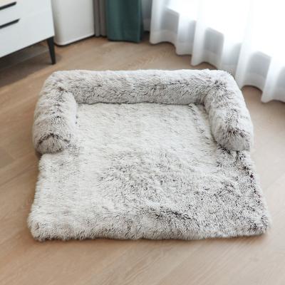 China Hot Selling Mechanical Wash Pet Rectangle Cafe Cushion Cat Dog Couch Bench Ultra Soft Warm Comfortable Washable Rectangular Luxury Throw Blanket for sale