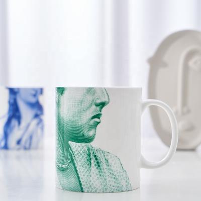 China Viable Mug 11oz Bone China Portrait Novelty Ceramic Coffee Mugs Mug for sale