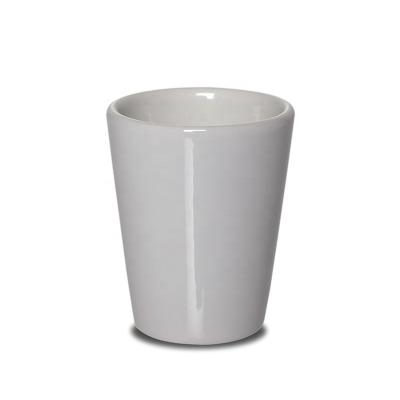 China Custom Viable White 60ml Cup 2oz Ceramic Shot Glass for sale