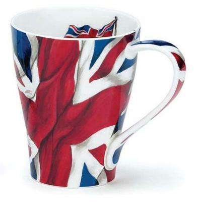 China Real Sustainable Bone China 10oz Mug With Flag Printing for sale