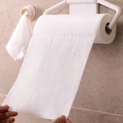 China Best Price Sustainable Non Woven Disposable Cleaning Cloth Roll Kitchen Dish Disposable Cloths Cleaning for sale