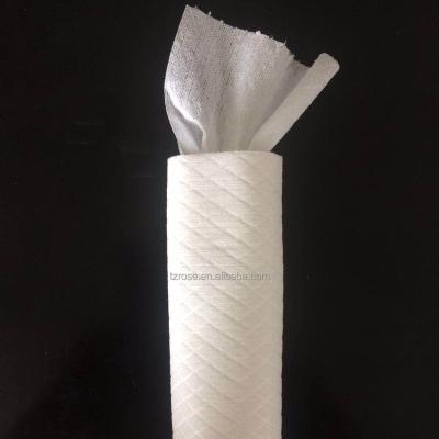 China Sustainable Wipes Spunlace Nonwoven Fabric Wipe Dry Run Semi Roll In Canister for sale