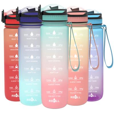 China Viable sale can be quickly opened with a transparent plastic hand sports water bottle for sale