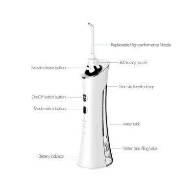 China Outdoor Dual USB Port Battery Water Supply Factory Direct Sale Dental Flosser Irrigator with CE for sale