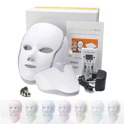 China Pigment Removal Skin Replace PDT Spa Facial Mask Machine 7 Colors Led Phototherapy Beauty Mask Home Use for sale