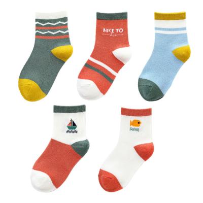 China 2021 custom boutique antibacterial wholesale baby socks kids candy color kids sports socks for sale