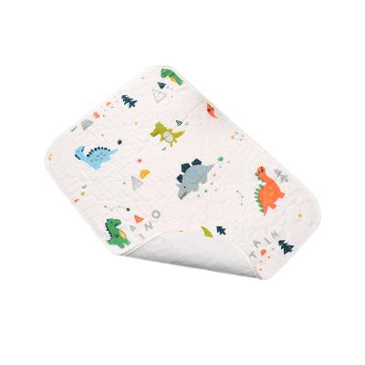 China Anti-Static Waterproof Pad Absorbent Pure Cotton Baby Comfortable Portability Travel Washable Under Pad for sale