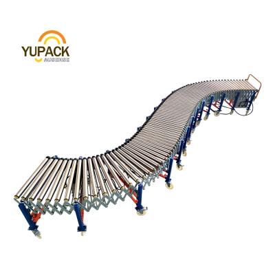 China Oil Resistant Steel Expandable Flexible Roller Motorized Conveyor, Material Handling Capacity: 100 - 200 kg for sale