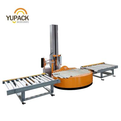 China Fully Automatic Online CLOTHING Stretch Pallet Wrapping Machine In Productive Line for sale