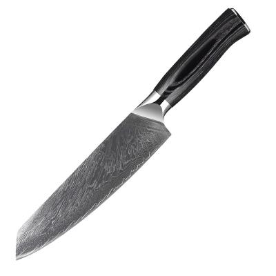 China Viable Professional Japanese Steel Kitchen Knives 67layers 10Cr15CoMoV vg10 Damascus Chef 8inch Kiritsuke Knife for sale