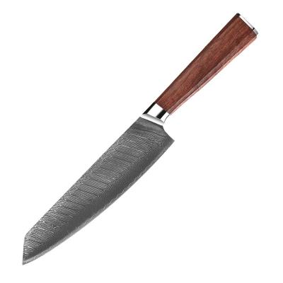 China Durable 67 Layers 8inch Damascus VG10 Wood Handle Kitchen Steel Chef Knives Cooking Slicing Tools Japanese Kiritsuke for sale