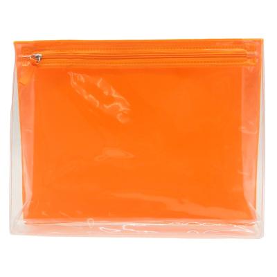 China Original eco-friendly transparent plastic cosmetic bag zipper zipper EVA environmental protection cosmetic bag for sale