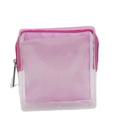 China Original Eco-Friendly Clear Cosmetic Bag, Waterproof EVA Makeup Bag for Women, Bright Pink Transparent Eco-Friendly Toiletry Bag Accessories Organizer for sale