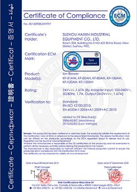 CE - ​​​Suzhou Haixin Electromechanical Industrial Equipment Co., Ltd ​