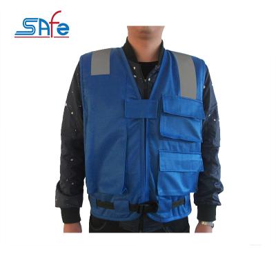 China 100% Polyester Self-protective Fabric Best Price Road Safety Waterproof Vest With Zipper for sale