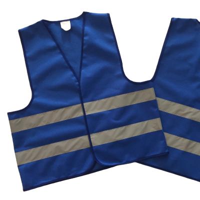 China Breathable Blue Softshell Jacket Safety Products Bike Safety Reflective Vest for sale