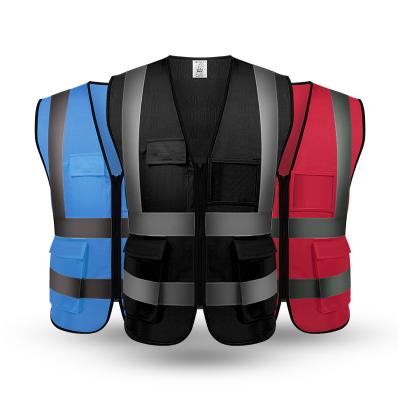 China Water Proof Bike Safety Vest Safety Vest Jacket With Multiple Pockets And Colors for sale