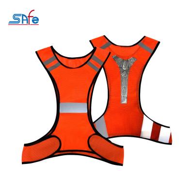 China Safety Environmental Friendly Chinese Waterproof Vest Factory Safety Vest Reflective Zipper for sale