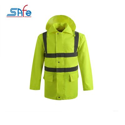 China custom made high quality waterproof Workplace Safety Winter Road Safety Self-protective Reflective Jacket Jacket S-2XL or customized size SV for sale