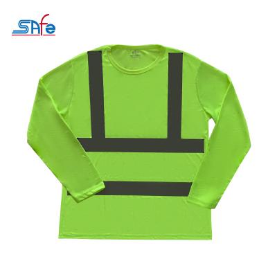 China Self-protective CE Breathable Safety Reflective Long Sleeve T-Shirt for sale