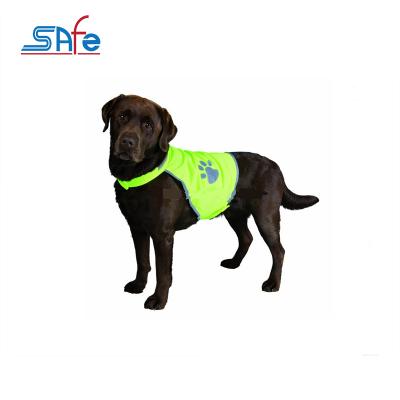 China Self-protective high visibility running dog reflective vest with lights for sale