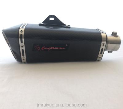 China Carbon Fiber OLD MAN CRAZY Motorcycle Modified Exhaust Muffler For 150-400cc Motorcycle Exhaust System for sale