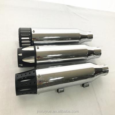 China MANmotorcycle Cold Rolled Steel CRAZY OLD Exhaust Muffler Modified Exhaust Muffler For Retro Motorcycles for sale