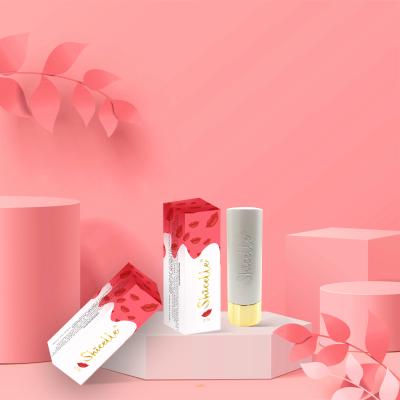 China Matte Lipstick Tube OEM Lipstick Lipstick Vegan Custom Private Label Solid Lipstick Cruelty Cosmetics Sunscreen Free Lipstick for sale