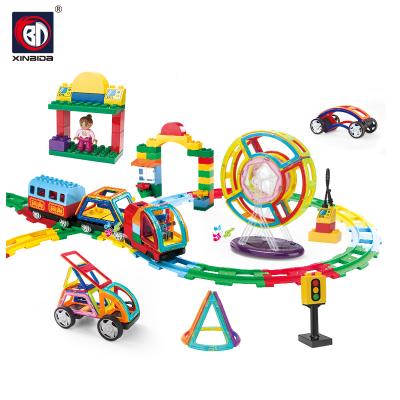 China Train Set Amazon Magnet Building Tiles Blocks For Kids for sale