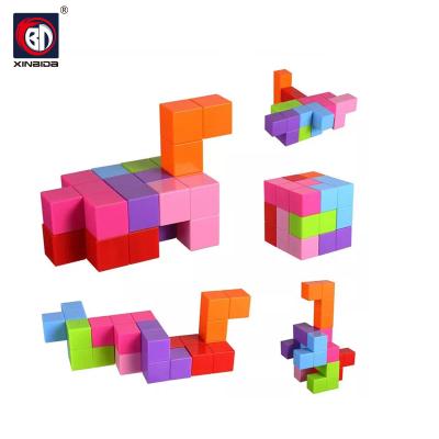 China New Arrivals Eco-friendly Blocks Magic Cube Toys Brick Magnet Magic Educational Toys Magnetic Puzzle for sale