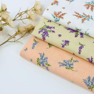 China Environmental the most popular small floral 100% cotton printed fabric, suitable for dresses for sale