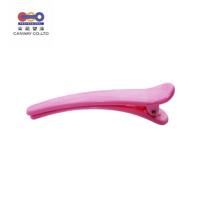 China Clip Free Sample Good and Best Accessories Wholesale Long Duck Bill Hair Clip Salon Hair Product Black Plastic for sale