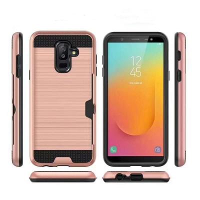 China Colorful Metal Brushed with Side Card Pocket Function  Protective Shell For MOTO Phones G2 G3 G4 G4 PLUS G5 MOTO Z PLAY for sale