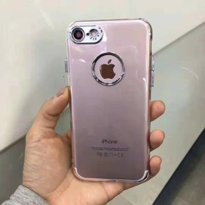 China TPU+ABS Color Clear Metallic Button Protective Case Back Cover For IphoneXS IphoneXS MAX IphoneXR Iphone8 Plus Iphone7 for sale