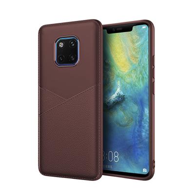 China Black Blue Brown Business PU+TPU Protective Case Back Cover for Huawei Y6 prime 2018 /Y6 Prime /honor7A /8E MATE 20 Pro for sale