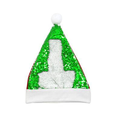 China Adult 2021 Custom Logo Christmas Felt Hat Santa Claus Christmas Cap Hat For Stock Christmas Decoration Christmas Wholesale Sublimation for sale