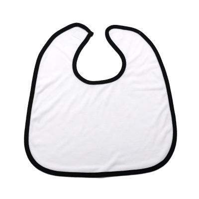 China Custom Logo Printing Polyester Soft Cute Sustainable Cotton Sublimation Empty Baby Bibs for sale