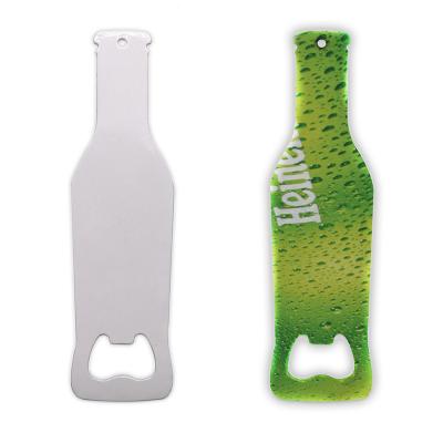 China Viable Custom Sublimation Bottle Openers Stainless Steel Beer Bar Metal Empty Bottle Opener for sale