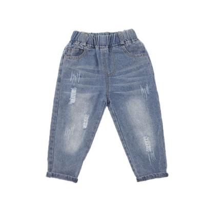 China 2021 Sustainable Spring Autumn Waist Toddler Babies Jeans Pants High for sale