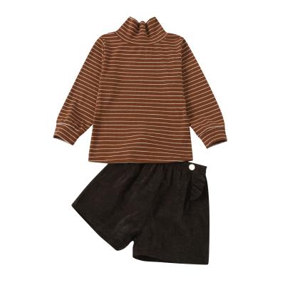 China Wholesale Kids Formal Spring Clothes Girls 2pcs Clothes Sets Tops+Pants Striped for sale