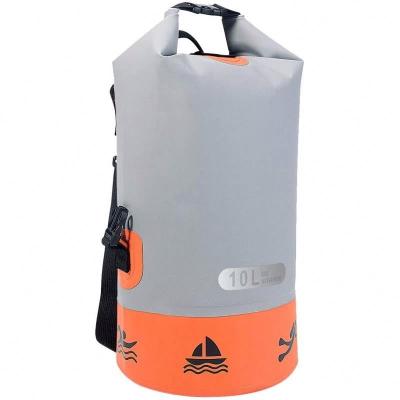 China 2021 Custom Logo 100% Waterproof Camp Dry Bag Backpack Outdoor Waterproof PVC Swim Dry Bags With Logo for sale