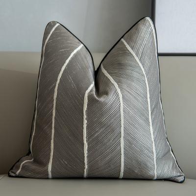 China Decorative Anti-Static Customize Gift Cushion Cover 16*16 18*18 20*20 Inch Gray Pillowcase Pillow Home Cover for sale