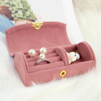 China Other S180 Women's PU Leather Jewelry Box Organizer Portable Jewelry Storage Case Mini Camber Portable Jewelry Box for sale